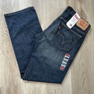 Levis 569 Loose Straight Fit Jeans Mens 32x34 (34x32) Dark Wash Denim Pants NWT